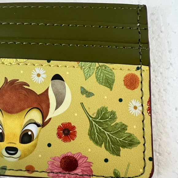 Disney x Loungefly Bambi Portrait Floral Cardholder NWT Deer Card ID Holder - Picture 6 of 7